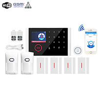 WIFIGSM Multi-network Language Wireless Gsm Burglar Alarm Wifi Home Alarm Host Wireless Doorbell Alarm System Others / Home Alarm Systems / Alarm Host GSM WIFI iOS / Android Platform GSM WIFI Lightinthebox