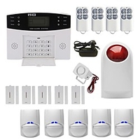 Wireless GSM Burglar Alarm Mobile Phone Card infrared Home Alarm door and window Home Alarm Systems / Alarm Host / Door Window Sensor GSM Android / iOS Platform GSM Lightinthebox