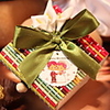 Wooden Candy Box With Ribbon Bowknot and Flowers -Set Of 50