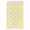 Wool Tufted Apricot Area Rug With Square Pattern 5