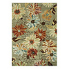 Wool Tufted Area Rug With Blooming Flowers Pattern 5