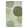 Wool Tufted Area Rug With ChrysanthemumPattern 5