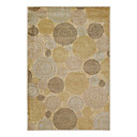 Wool Tufted Area Rug With Circle Pattern 5