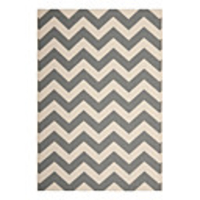 Wool Tufted Area Rug With Cross Stripe Pattern 5