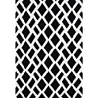Wool Tufted Area Rug With Distorted Diamongd Pattern 5