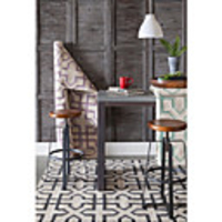 Wool Tufted Area Rug With Geometric Pattern 5