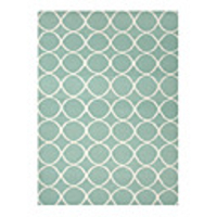 Wool Tufted Area Rug With Near Round Pattern 5