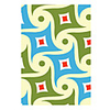 Wool Tufted Area Rug With Spinning Square Pattern 5