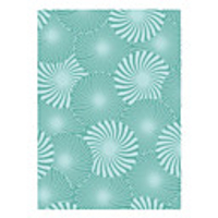 Wool Tufted Area Rug With Spinning Umbrella Pattern 5