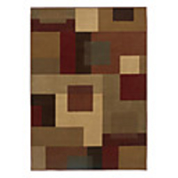 Wool Tufted Area Rug With Square Pattern 5