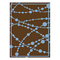 Wool Tufted Area Rug With Water-drops Pattern 5