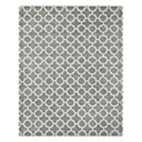 Wool Tufted Grey Area Rug With Geometric Pattern 5