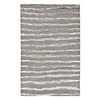 Wool Tufted Grey Area Rug With Scrawl Pattern 5