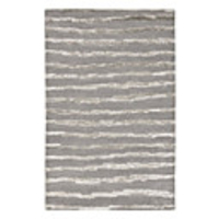 Wool Tufted Grey Area Rug With Scrawl Pattern 5
