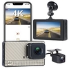 X21 2160P HD with Rear Camera Car DVR 170 Degree Wide Angle 3 inch IPS Dash Cam with WIFI / Night Vision / G-Sensor 4 infrared LEDs Car Recorder