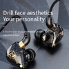 X6 Wired HiFi Earphones In-ear Bass Headphones with MIC Dynamic Music Monitor Earbuds Noice Cancelling Headsets