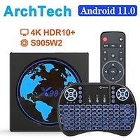 X98 Mini Android TV Box Smart TVBOX Android 11 4GB RAM 64GB 32GB Amlogic S905W2 2.4G/5G Wifi 4K 60fps Set Top Box X98Mini 2G 16G Lightinthebox