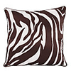 Zebra Print Polyester Decorative Pillow Cover