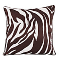 Zebra Print Polyester Decorative Pillow Cover