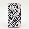 Zebra-Stripe Pattern PU Leather Case with Magnetic Snap and Card Slot for Samsung Galaxy S3 mini I8190