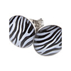 Zebra-stripe Stainless Steel Earrings