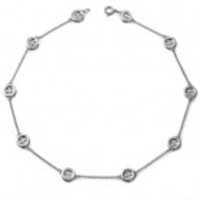 10 Button Necklace (Sterling Silver)