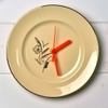 Art Deco Cream & Orange Clock