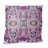 Aztec Deco Cushion in Wine