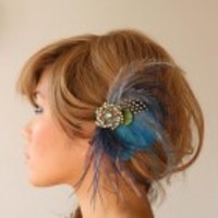 BELLE one of a kind Feather Headpiece