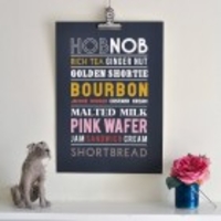 Biscuits Typographic Print