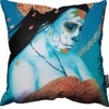Blue Drift by Sylvia Ji Cushion