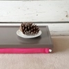 Breakfast serving or Laptop Lap Desk- Greyish brown with fuchsia pillow