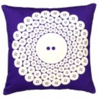 Button Print Cushion