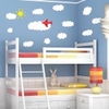 Cloud And Plane Wall Sticker Set