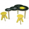 Cloud Chalkboard Table + Stools