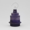 Edison Screw Hook Lamp Holder - Antique with White Hook