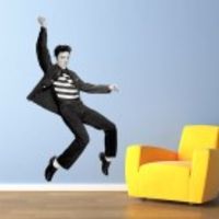 ELVIS PRESLEY LIFE SIZE REMOVABLE WALL STICKER.