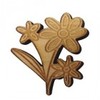 Flowers Wooden Brooch Pin