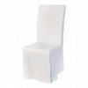 French Country Linen Covered Dining Chair