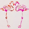 Fuschia Flamingos Limited Edition Art Print