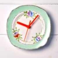 Green with Envy China Wall Clock