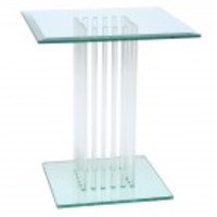 GREENAPPLE GLASS SQUARE SIDE TABLE