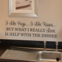 I Like Hugs,  I Like Kisses Wall"e Stickers