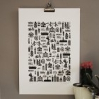 Illustrated A3 London Print