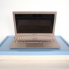 Light blue Laptop Lap Desk or Breakfast serving Tray - with off white Linen Pillow