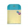 LILOU embroidered changing mat - grape blue and aniseed green by Calin Caline