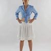 Linen Ruffled Skirt