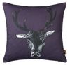 Lisa Bliss Stag Head Cushion - Plum