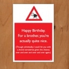 Over & Over Brother Card