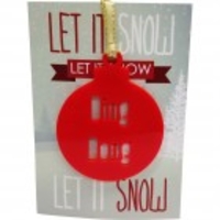 Personalised Christmas Message Name Phrases Bauble Tree Decoration
